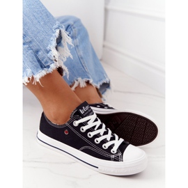 Zapatillas de mujer negras Lee Cooper LCW-21-31-0097L blanco negro 5