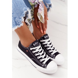 Zapatillas de mujer negras Lee Cooper LCW-21-31-0097L blanco negro 6