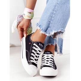 Zapatillas de mujer negras Lee Cooper LCW-21-31-0097L blanco negro 9