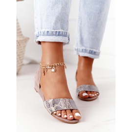 Sandalias Maciejka 1971-56 de piel beige 2