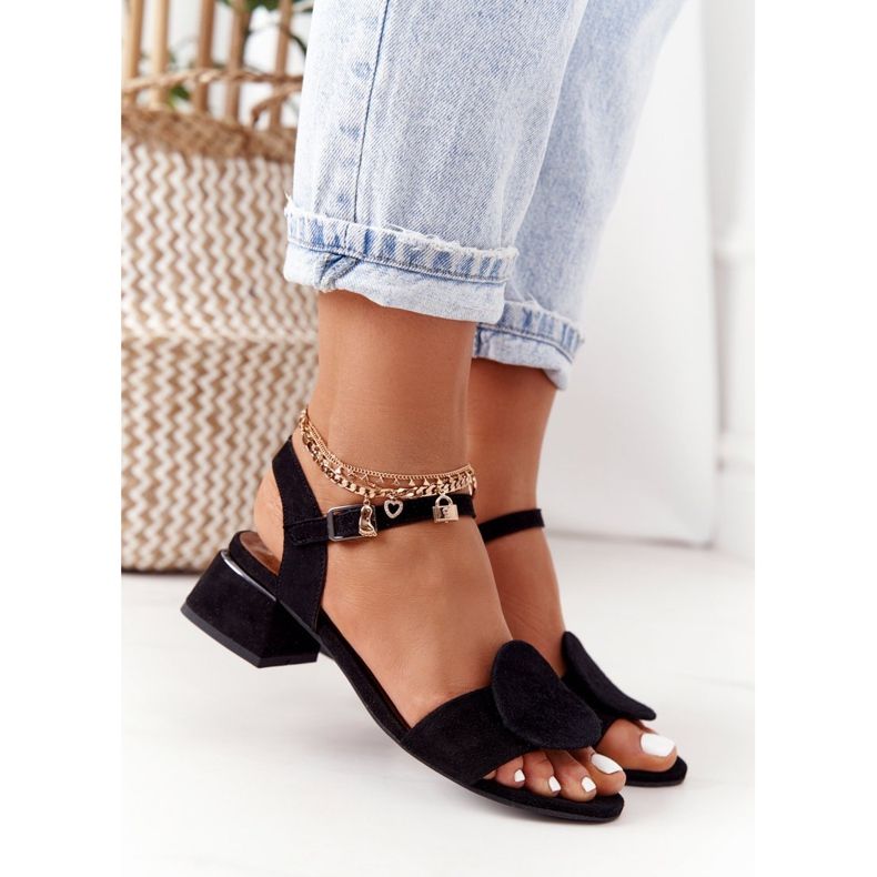 Sandalias Ante Tacón Alto Maciejka 5198A-01 Negro 1