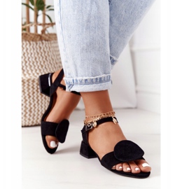 Sandalias Ante Tacón Alto Maciejka 5198A-01 Negro 4