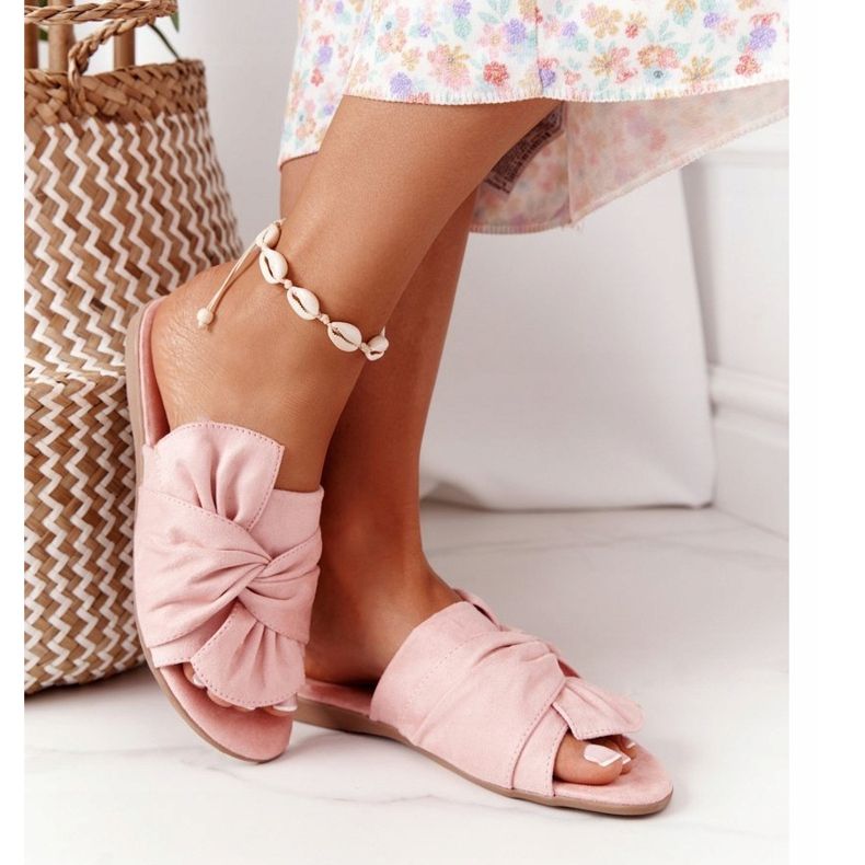 PE1 Pantuflas Ante Con Atado Emilia Rosa 2