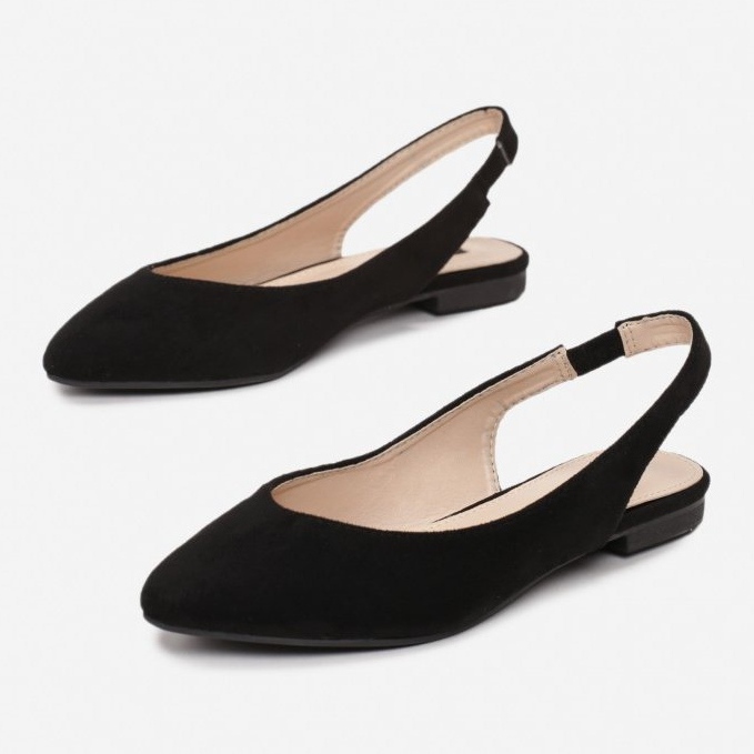 Bailarinas de ante en Spitz Black Daisy negro 1