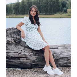 SHELOVET Zapatillas Blancas Con Perlas blanco 1