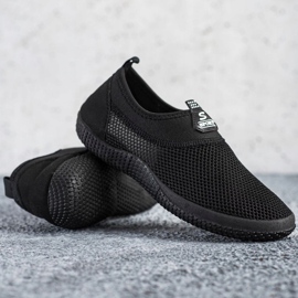 SHELOVET Zapatos sin cordones calados negro 1