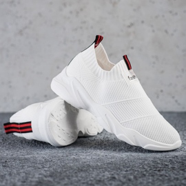 SHELOVET Zapatillas sin cordones de moda blancas blanco 1