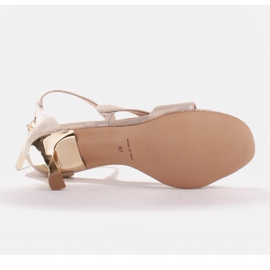 Marco Shoes Elegantes sandalias Ava dorado 4