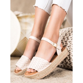 SHELOVET Sandalias Alpargatas Trenzadas beige 2