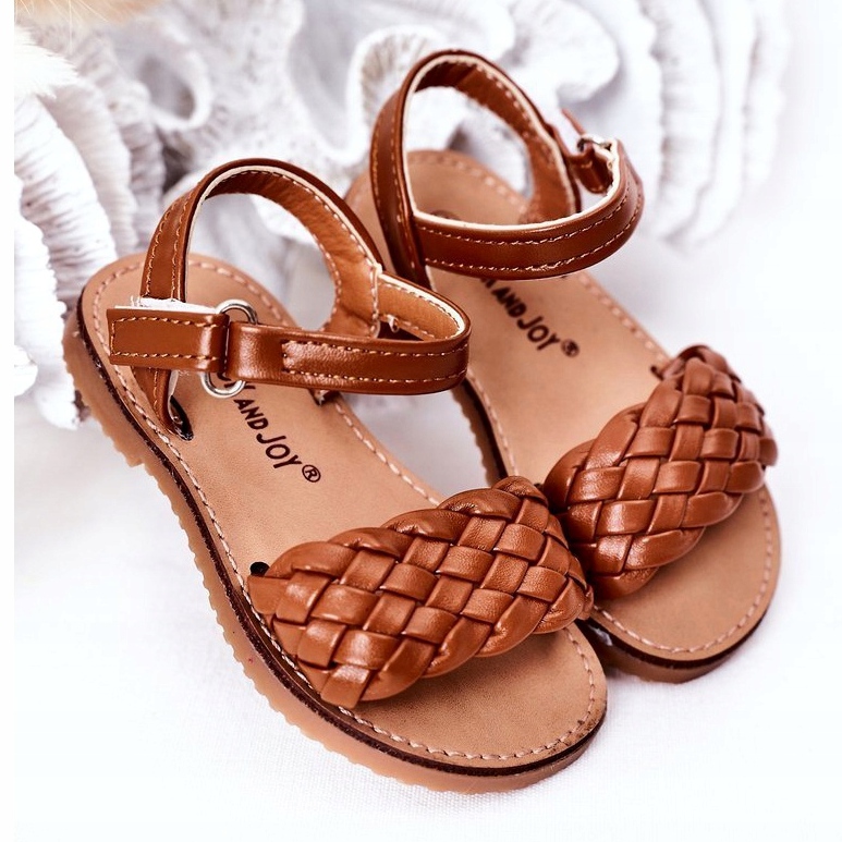 Sandalias para niños con trenza Camel 283-3c marrón 2 Sandalias para niños con trenza Camel 283-3c marrón 2