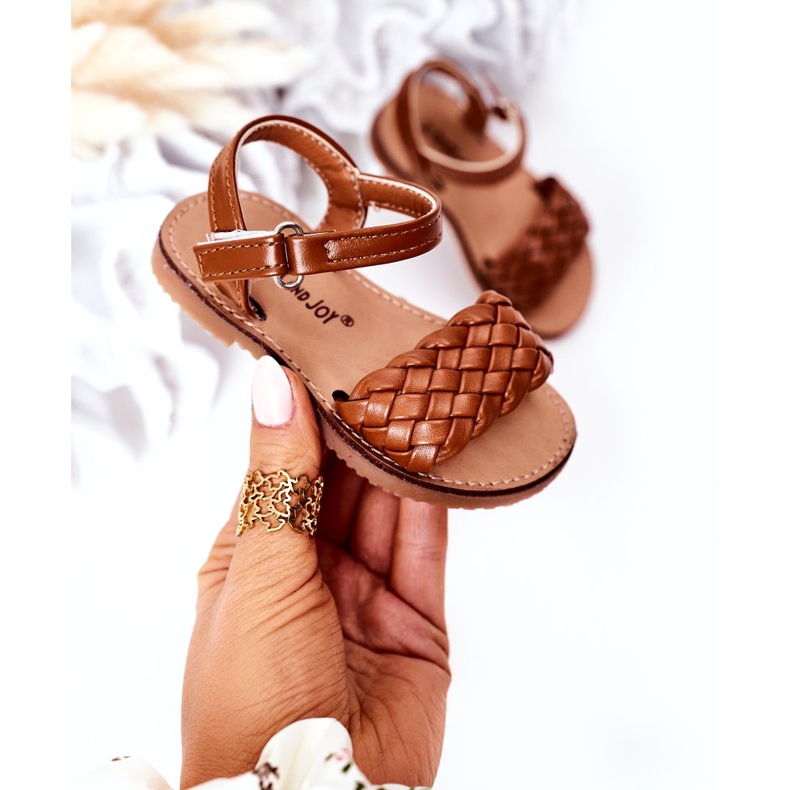 Sandalias para niños con trenza Camel 283-3c marrón 3 Sandalias para niños con trenza Camel 283-3c marrón 3