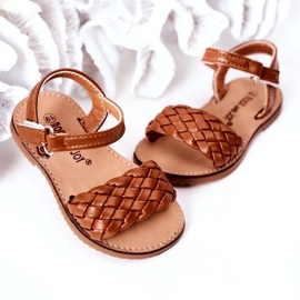 Sandalias para niños con trenza Camel 283-3c marrón 4 Sandalias para niños con trenza Camel 283-3c marrón 4