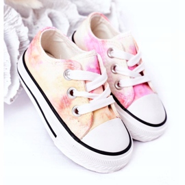 Zapatillas clásicas para niños con efecto tie-dye Simba 807-3A rosa amarillo 2