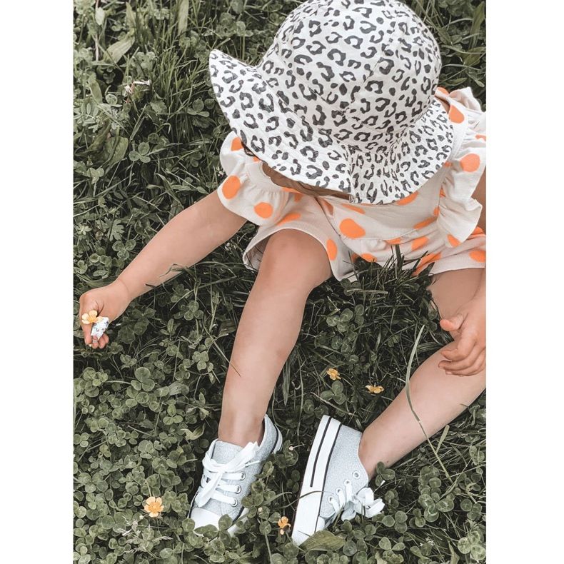 Zapatillas de zapatillas de plata con brillo infantil 888-1b 5