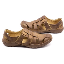 Polbut Zapatos de hombre calados 237 para verano marrón 6