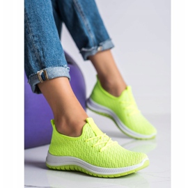 SHELOVET Zapatillas de neón verde 3