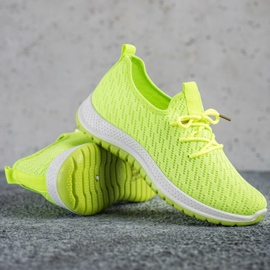 SHELOVET Zapatillas de neón verde 1