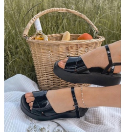 Sandalias de goma ecológicas fragantes ZAXY HH285132 Negro 6