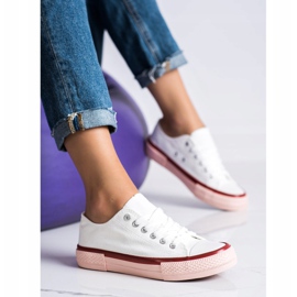 SHELOVET Zapatillas en la plataforma rosa blanco rosado 3