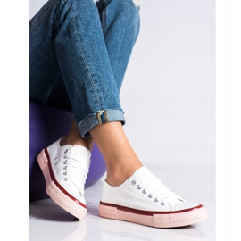 SHELOVET Zapatillas en la plataforma rosa blanco rosado 2