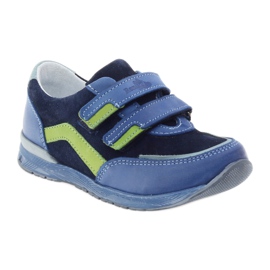 Zapatos de niño con nabos Ren But 3261 gr multicolor verde azul 1