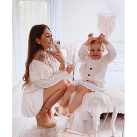 FR1 Sandalias Infantiles Con Trenzada Adella Rosa rosado 4