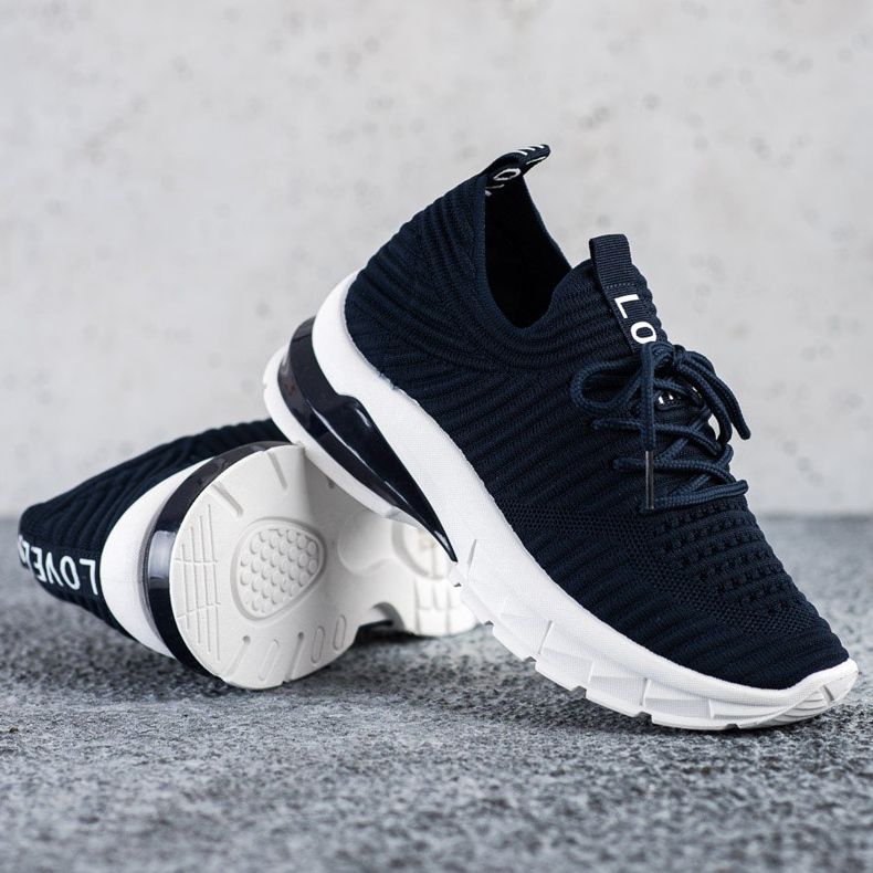 SHELOVET Zapatillas azul marino en la plataforma 1