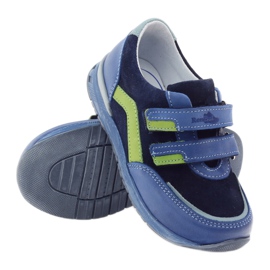 Zapatos de niño con nabos Ren But 3261 gr multicolor verde azul 3