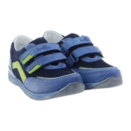 Zapatos de niño con nabos Ren But 3261 gr multicolor verde azul 4