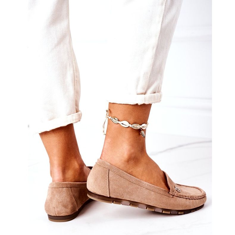 PS1 Mocasines de Ante de Mujer Marrón Claro Madelyn beige 3