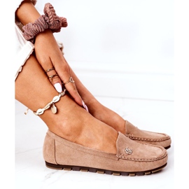 PS1 Mocasines de Ante de Mujer Marrón Claro Madelyn beige 4 PS1 Mocasines de Ante de Mujer Marrón Claro Madelyn beige 4