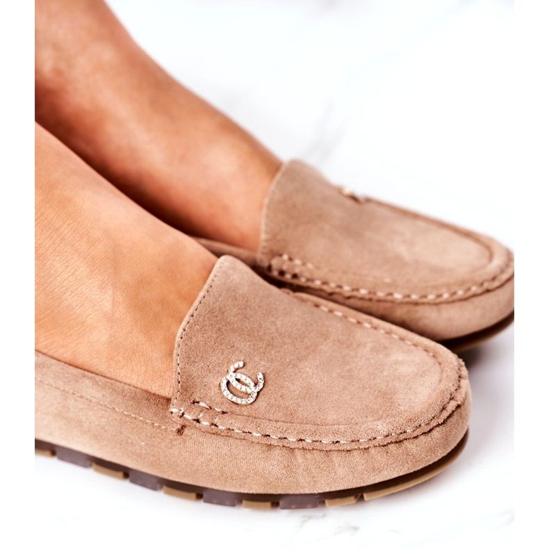 PS1 Mocasines de Ante de Mujer Marrón Claro Madelyn beige 5