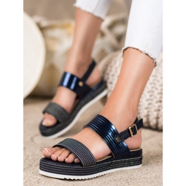 SHELOVET Sandalias en la plataforma azul marino azul 3