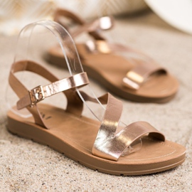 Cm Paris Sandalias Casual Con Cuero Ecológico dorado 1