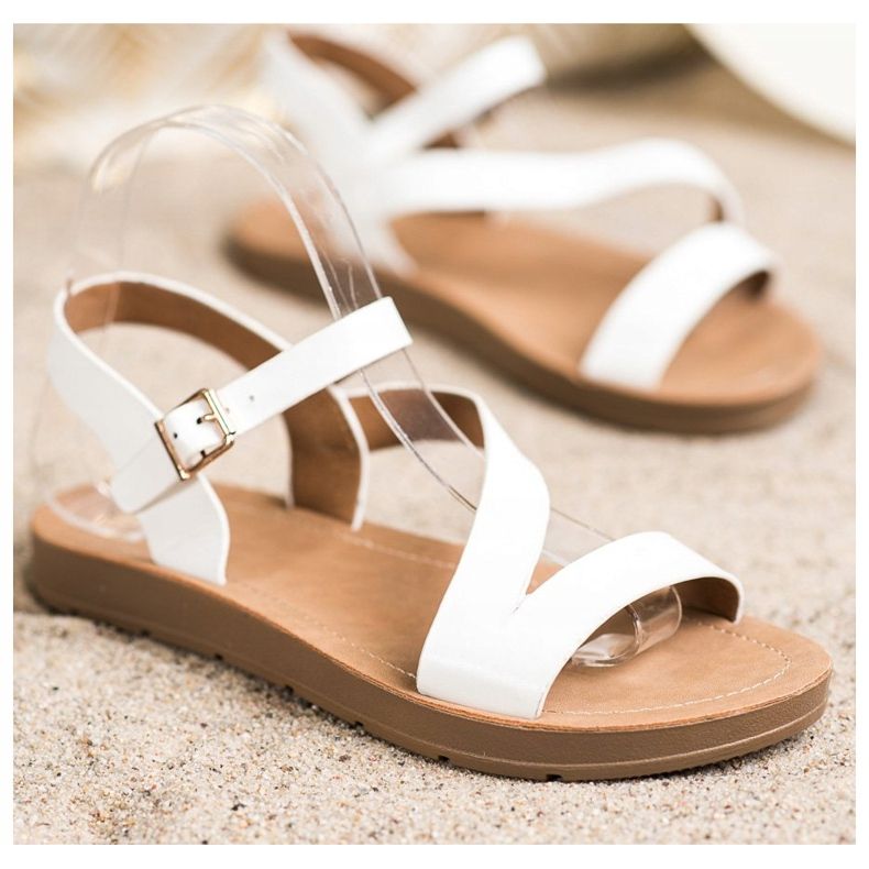 Cm Paris Sandalias Casual Con Cuero Ecológico blanco 1