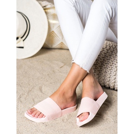 Anesia Paris Chanclas cómodas rosado 2