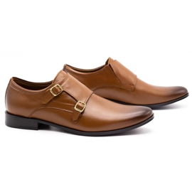 Olivier Zapatos formales de piel Monki 287LU marrón claro 3
