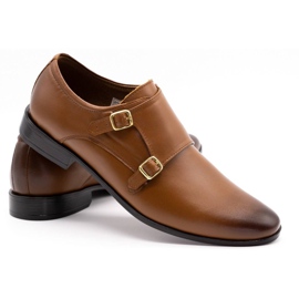 Olivier Zapatos formales de piel Monki 287LU marrón claro 4