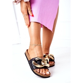 S.Barski Pantuflas En Corcho Con Cadena S. Barski SB002 Negro 2 S.Barski Pantuflas En Corcho Con Cadena S. Barski SB002 Negro 2