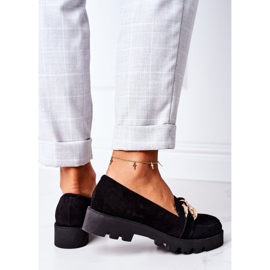 Mocasines de ante Lewski Shoes 3040 Black negro 4