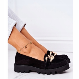 Mocasines de ante Lewski Shoes 3040 Black negro 6