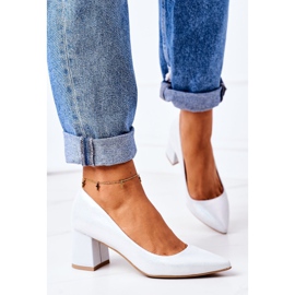 Zapatos De Salón De Satén Con Estampado Animal Lewski Shoes 2801 Plata 3