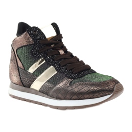 McArthur Zapatos deportivos de cobre metálico para mujeres marrón 1
