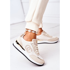 PE1 Calzado Deportivo Mujer Sneakers Beige Bajo Control 2