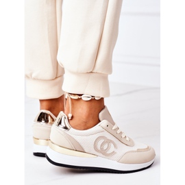 PE1 Calzado Deportivo Mujer Sneakers Beige Bajo Control 3