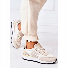 PE1 Calzado Deportivo Mujer Sneakers Beige Bajo Control 4