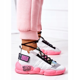 PS1 Calzado deportivo de mujer Sneakers Blanco-Rosa Bubble Tea rosado 3