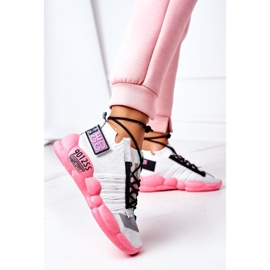 PS1 Calzado deportivo de mujer Sneakers Blanco-Rosa Bubble Tea rosado 1