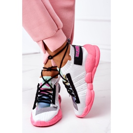 PS1 Calzado deportivo de mujer Sneakers Blanco-Rosa Bubble Tea rosado 6