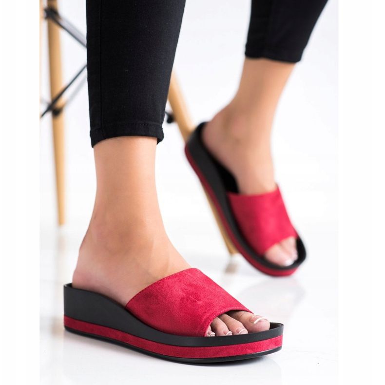 Zapatillas casual VINCEZA rojo 1